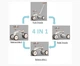 Біговел-трансформер 4 в 1 Nadle A5 дитячий зі знімними педалями регульованим сідлом батьківською ручкою та колесами 6,5" для малюків від 2 років рожевий - зображення 2
