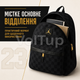 Рюкзак JORDAN Gold Logo Monogram Backpack Black чёрный с принтом 23, стильный рюкзак для учёбы и города - изображение 3