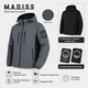 Куртка M.a.d.i.s.s. чоловіча двостороння з капюшоном,Графітовий хакі, XXXL - зображення 4