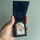 Икона Божией Матери серебро с позолотой Silver Axion в бархатном футляре - подарочная, карманная, складень - изображение 2