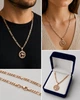 Кулон знак зодиака Скорпион в оправе меандр медзолото 18К Xuping Jewelry на стильной длинной цепочке 55 см + бархатная коробочка (11468) - изображение 4