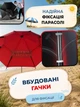 Туристический зонт диаметром 210 см восьмиугольный, вращение 360°, UV-защита, антиветер двойная вентиляция, чехол, красный - зображення 4