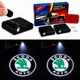 Підсвітка дверей проєкція для Skoda (шкода) LED зелена - зображення 1
