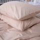 Комплект постільної білизни №15-1214 Warm Sand Mikrosatin Premium Однотонний Полуторний - зображення 5