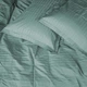 Простирадло Satin Stripe 30-0015 Green Wave 150*220 - зображення 3