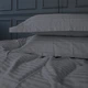 Простынь Satin Stripe 30-0012 Dark Gray 110*160 - изображение 5