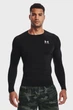 Лонгслив UA HeatGear черный мужской спортивный топ термоп футболка для тренировок и активности - изображение 5