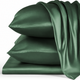Комплект постельного белья 100% натуральный шелк сорт Mulberry 30-12 Green Mirage Евро - изображение 2