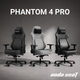 Крісло геймерське ігрове Anda Seat Phantom 4 Pro L до 100 кг Black Fabric (AD18YSDC-72-B-F-B02) - зображення 9