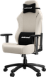 Крісло геймерське ігрове Anda Seat Luna Size L до 100 кг Ivory Fabric (AD18-44-I-F) навантаження до 100 кг, льон, поролон, гарантія 24 міс, зріст до 170 см - зображення 2