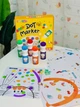 Набір точкових маркерів Dot Marker 6 кольорів з розмальовками - изображение 1