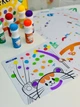 Набір точкових маркерів Dot Marker 6 кольорів з розмальовками - изображение 3