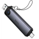 Картридер Hoco HB56 Victory 5in1 Type-C/USB2.0 to SD/TF3.0 + USB 2.0 Metal gray - изображение 4