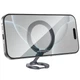 Магнитный держатель для телефона Hoco GH9 Double-ring Metal gray - изображение 4