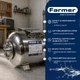 Гідроакумулятор горизонтальний Farmer нержавійка 24 л - изображение 3