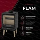 Сталева піч камін Nordflam FLAM 5 кВт на дровах - зображення 5
