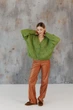 Кардиган жіночий Мереживо ART KNIT трав'яний, S-M 045750 - зображення 3