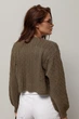 Короткий кардиган в косички - хакі колір, ONE SIZE - изображение 2