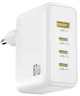 Мережевий зарядний пристрій XO CE39 PD 67W 3x USB-C 1x USB White (6975837589193) - зображення 2