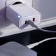 Ładowarka sieciowa Maxlife GaN PD QC MXTC-09-65ACC 2x USB-C 1x USB 65W White (5900495756114) - obraz 3
