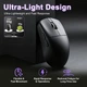 Игровая беспроводная мышь VGN VXE R1 SE+ Black, сенсор PAW3395 SE 18000 DPI, 55г, 2.4G/Bluetooth/USB-C, для ПК и ноутбука - изображение 5