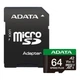 Карта пам'яті ADATA 64GB microSD class 10 UHS-I U3 V30 A2 Speed Plus (UD64GUI3V30A2SP-RA1) ADATA UD64GUI3V30A2SP-RA1 1051131 - зображення 1