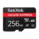 Карта пам'яті SanDisk 256GB microSDXC class 10 UHS-I U3 A1 Express (SDSQXFN-256G-GN4NN) SANDISK SDSQXFN-256G-GN4NN 1050797 - зображення 1
