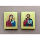 Маленькая писаная икона Венчальной Пары 10×12,5 см - изображение 1