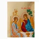 Писаная греческая икона Святая Троица (Ветхозаватная) 25×32,6 см - изображение 5