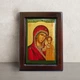 Греческая писаная икона Казанской Пресвятой Богородицы 18×23 см - изображение 1