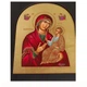 Греческая писаная икона Божией Матери Одигитрия (Путеводительница) 18,5×22,5 см - изображение 4