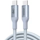 Кабель USB 3.1 Type-C M-M, 1 м, 240W （5A）синій, L534 UGREEN - зображення 2