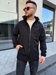 Куртка prime мужская softshell водоотталкивающая с капюшоном L черная (27059) - изображение 1