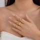 Набір каблучок Honey Fashion Accessories золотистий (12-242) - изображение 1