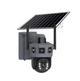Уличная IP камера TP18 4G Solar PTZ с солнечной панелью 6 Мп поворотная с SIM картой для удаленного видеонаблюдения 320 градусов обзора 128 ГБ памяти автономное питание двусторонняя связь IP66 защита для частного дома Черная - изображение 1