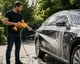Мойка аккумуляторная 48 В для авто портативное устройство для очистки под давлением автономная желтая модель для быстрой мойки кузова садового инвентаря и плитки профессиональный инструмент для мобильной уборки беспроводной с двумя АКБ и кейсом - изображение 5