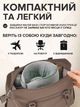 Беспроводной массажер для шеи и плеч с подогревом, U-образная форма, 3 режима, USB Type-C, серый - изображение 5