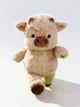 Мягкая плюшевая игрушка Бегающая теленка Running Cow Plush с подвижными лапками, коровка, бычок бегает 45 см Цвет беж - изображение 1