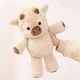 Мягкая плюшевая игрушка Бегающая теленка Running Cow Plush с подвижными лапками, коровка, бычок бегает 45 см Цвет беж - изображение 4