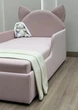 Детская кроватка мягкая Локи 11 с матрасом 160×80 см односпальная кроватка с бортиками, детский диван для мальчика и девочки, кровать с подъемным механизмом, бельевым ящиком, мебель в детскую комнату - изображение 5