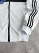Весняно-осінньо-літній Спортивний костюм Adidas, чоловічий, кофта-штани, білий, розмір XL - изображение 6