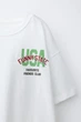 Футболка Zara 9-10 зріст 140 хлопчику, світлий екрю з принтом - изображение 3