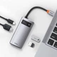 USB-хаб Baseus Multifunctional Metal Gleam 4-in-1 (CAHUB-CY0G) - зображення 9