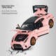 Модель автомобиля Heimanba GTR в масштабе 1:24, белая, для мальчиков и девочек, коллекционный экспонат из сплава, подарок для детей. - зображення 7