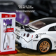 Модель автомобиля Heimanba GTR в масштабе 1:24, белая, для мальчиков и девочек, коллекционный экспонат из сплава, подарок для детей. - зображення 10
