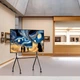 Подставка для телевизора Jinying для телевизоров Art с диагональю 42-75 дюймов, напольное крепление для телевизора, V-образная треугольная конструкция для сверхстабильности, универсальное крепление для телевизора. - изображение 10