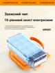 Повербанк 50000 mah 22.5W Qinetiq RQ-50 з LED дисплеєм і швидкою зарядкою PD/QC 3 порта кабель Type-C в комплекте powerbank 50 000 павербанк для телефона apple айфона iphone самсунг samsung роутера універсальний павербанк з ліхтариком + кабель gray - зображення 12