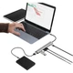 USB-хаб Youlianxing Type-C на 8 портов USB 3.0 высокоскоростной, для ноутбуков Huawei и Xiaomi - изображение 2