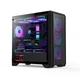 Игровой корпус Huntkey GX750S, черный, стальная сетка, боковая панель сталь-стекло, водяное охлаждение 360 мм, 12 мест для вентиляторов, для плат M-ATX - изображение 4
