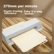 Ламинатор для фотографий Deli Home And Office, подходит для формата A4 и меньших размеров, компактный коммерческий ламинатор для фотографий, машина для запечатывания пленки, машина для нанесения защитной пленки GQ405 - изображение 6